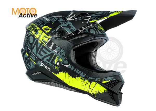 Шлем кроссовый O'NEAL 3Series RIDE, желтый/черный